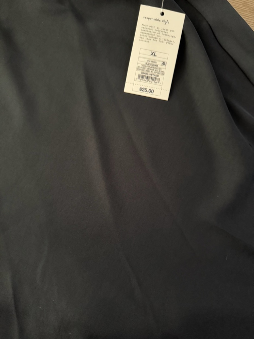 NWT A New Day XL black skirt side slit elastic waist stretchy